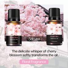 10ml Aroma Diffuser Essential Oil, Water Soluble Aroma Essential Oil Humidifier Specific Essential Oil Plant Essential Oil Set, Rose Vanilla Lavender Sandalwood Cherry Blossoms Lemon Sweet Orange Blue Wind Chime Aroma Essential Oil, Suitable For Aroma Stones, Aroma Burners, Aroma Diffusers - New 1 - View 13