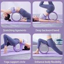 Curve Magic Wheel:Fit Prop Foam Padded Back Stretcher Wheel With Center Spine Cradle,Yoga Wheel For Improving Yoga Poses, Backbends Balance Stretching PainEssential High-Value Fitness Tool - mặc định - Xem 5