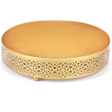 3-Piece Cake Stand Set Round Metal Cake Stands Dessert Display Cupcake Stands, Gold - 金色 - 查看 8