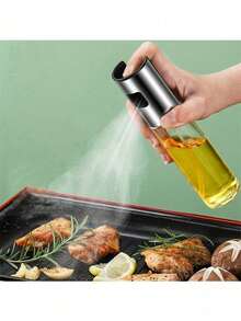 1/2/4 chai xịt dầu ô liu, dùng cho bình đựng dầu ăn, chai đựng giấm, nồi chiên không dầu, nấu ăn trong bếp, chiên, salad, nướng, nướng - trong suốt - Xem 7