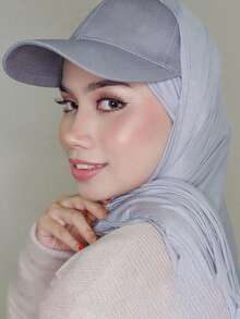 1pc Lady Mesh Scarf Hijab Cap, Suitable For Daily Use Bonnet Hair Bonnet Turban