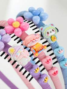 3 قطع/مجموعة اكسسوارات شعر رائعة للفتيات، دبابيس شعر بأسنان لا تنزلق بتصميم قلب وزهرة