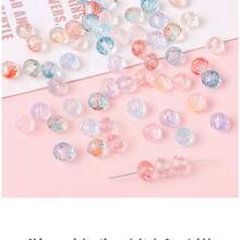 100 قطعة/200 قطعة من الخرز الزجاجي البلوري المسطح بقياس 8 مم بألوان زاهية وأسلوب بوهيمي بسيط لصناعة المجوهرات DIY، القلائد، الأساور، والأعمال اليدوية