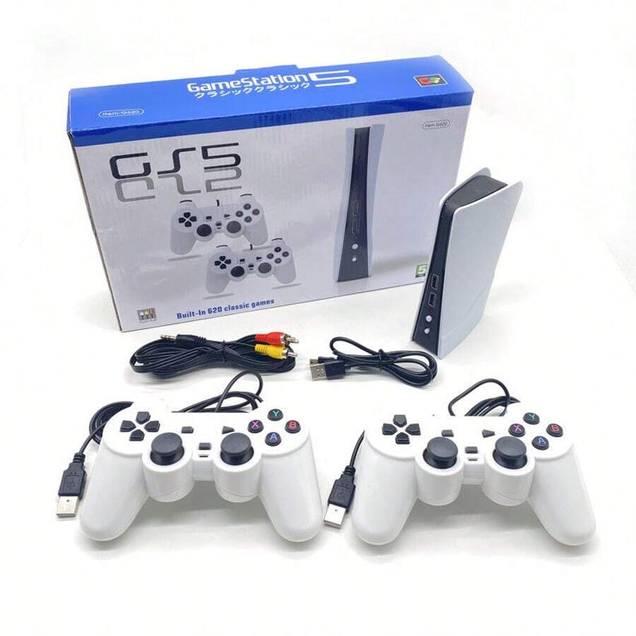 G35 Mini TV Game Stick, controlador de juegos retro 4K clásico, 300 juegos integrados, incluye 2 controladores móviles, adecuado para consolas de juegos arcade PS1 con salida HD.