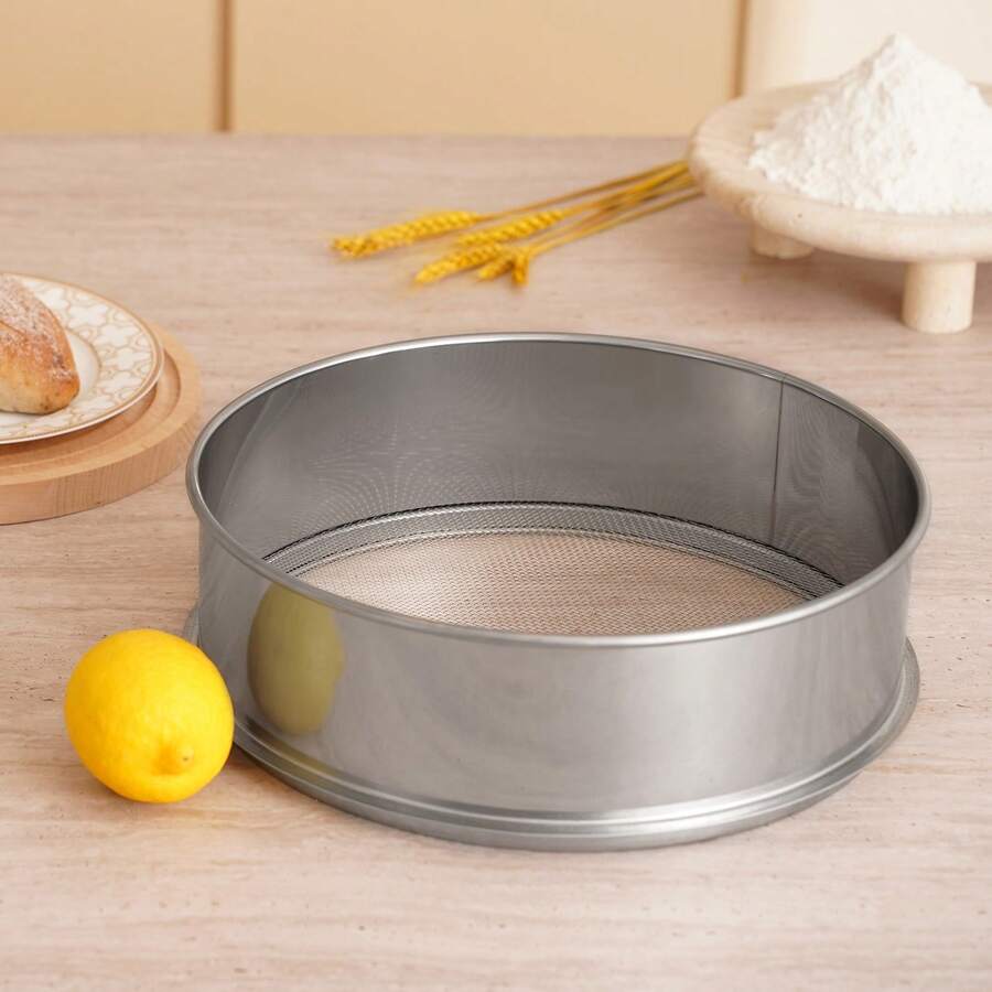 10 Mesh Stainless Steel Fine Mesh Flour Sifter For Baking Cakes - 10 Mallas - View 1