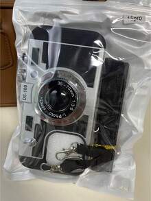 Funda de teléfono en forma de cámara 3D cruzada divertida compatible con iPhone 14 Pro Max, compatible con Apple 13 con cordón, compatible con iPhone 11/12/X/Xs/Xr/Xs Max resistente al agua, a los golpes y a los arañazos