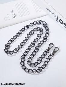 1 buc lanț de geantă cu finisaj mat, cu două fire, din aliaj de zinc, potrivit pentru accesorii DIY pentru geantă de zi cu zi