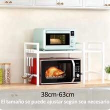 Microwave Oven Stand - White - View 6