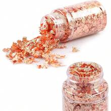 食用金箔、金箔蛋糕装饰、金箔片、金箔装饰品、烘焙金箔装饰、巧克力装饰、用于烹饪、甜点、工艺品和化妆品的金箔片 - 彩色 - 查看 12