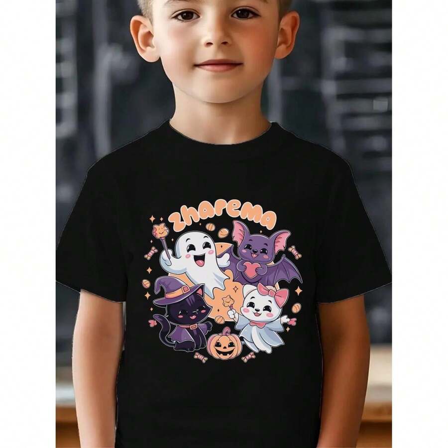 Camisetas para meninos - Preto - Ver 1