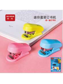 Set de capse mini - Capse compacte drăguțe pentru studenți, cu culori asortate (culoare livrată aleatoriu), pentru uz la birou și școală