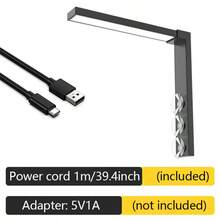 水族箱灯，防水超亮LED水族箱灯，迷你USB水生植物灯，桌面方形/圆形玻璃鱼缸灯，鱼类养殖照明 - 黑色 - 查看 9