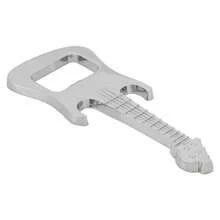 Abrebotellas de Metal con Forma de Guitarra para Cerveza, Soda como de - Plata - Ver 10