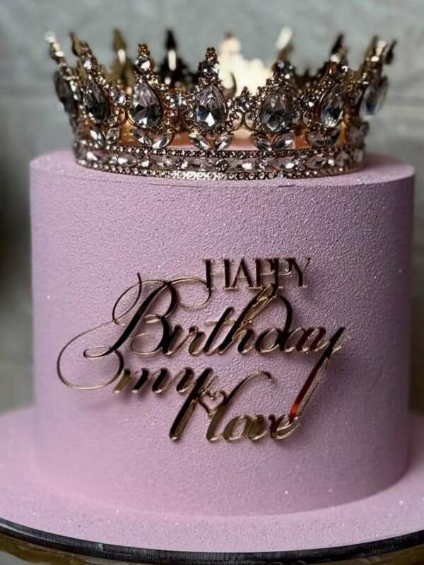 3 peças de decoração de bolo de feliz aniversário em acrílico, ideal para festas de aniversário, decoração de bolo de aniversário, decoração de suporte para bolo de aniversário. Adequado para utensílios de confeitaria e bolos.