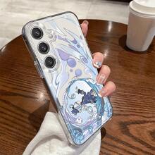 Funda de Teléfono con Ilustración de Personajes de  Compatible con Samsung Galaxy A02 A03S A04 A05S A06 A13 A14 A15 A16 5G A21S Caricatura Transparente a Prueba de Golpes Cobertura Completa A22 A23 A24 A25 A32 A34 A35 A50 A52 A53 A54 Funda de Teléfono A55 A73 S21 Ultra S22 Plus S23+ S24 FE Simple Moda a Prueba de Golpes Funda Suave Creativa - Mezcla de colores - Ver 11