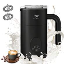 Puldoum Automatic Electric Milk Frother,4-In-1Instant Milk Frother Steamer,11.8oz/350ml Hot And Cold Foam Milk Frother,For Latte, Cappuccinos And More,Black - 美規A型插(110-127V) - 查看 10
