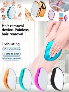 Crystal Hair Eraser For Women And Men, Reusable Crystal Hair Remover Magic Painless Exfoliation Hair Removal Tool, Magic Hair Eraser For Back Arms Legs