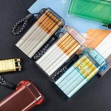 1pc Compact 3-In-1 Transparent Sealed Waterproof Cigarette Case, Portable Smoking Accessories Storage Box For Men & Women, Suitable For Outdoor Sports, Vape Charm, Gifts