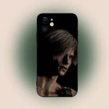 Funda de teléfono de Leon S. Kennedy de 4 compatible con iPhone 15, 14, 13, 12, 11, Plus, Pro Max, XS, X, XR, SE, Mini, 8, 7 de silicona suave en color negro. Funda compatible con Samsung Galaxy S17 Pro Max, S17 Pro, S17, S16 Pro Max. - Z3 - Ver 7