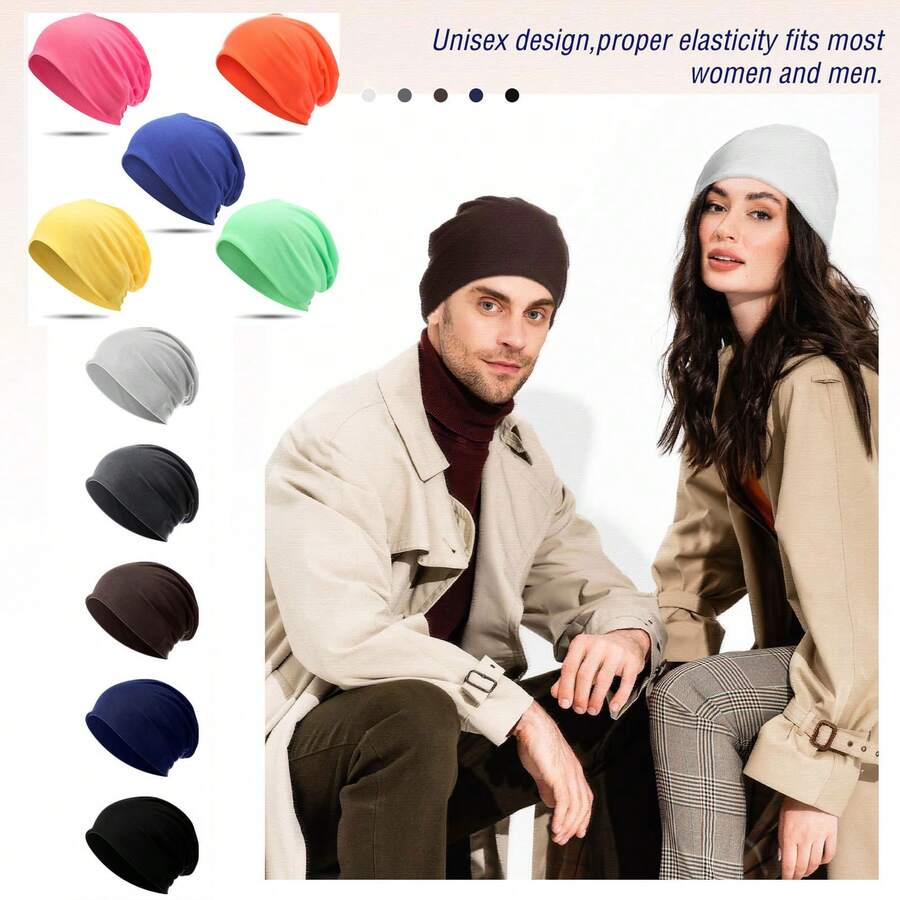 Gorros holgados unisex para hombres y mujeres, gorros de verano ligeros, holgados, suaves, ideales para quimioterapia y dormir