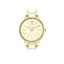 ANNE KLEIN Gold-Tone And Ivory Acrylic Women's Watch, Roman Numeral Dial, 37mm Case, Jewelry Clasp Closure, Waterproof Daily Wear Watch - one-size - View 4