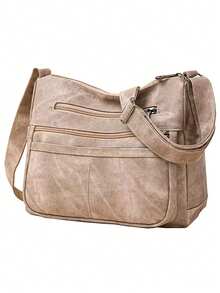 Christmas Autumn-Winter Men's And Women's Shoulder Crossbody Bag With Contrasting Tie-Dye Print, Multiple Pockets, Adjustable Shoulder Strap, Suitable For Daily Commuting, Must-Have For Outings. - Multicolor - View 14