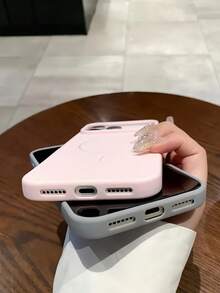 奢华防震磨砂软TPU磁吸手机壳，兼容 Air 17 16 15 14 13 12 11Pro Max，支持磁吸无线充电 - 白色 - 查看 5