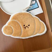1 Piece Hanging Thick Absorbent Cute Cartoon Hand Towel - Coral Fleece, Quick-Drying And Breathable, Odorless, Suitable Kitchen And Bathroom Sink, Toast And Bread Pattern, Washable, Bathroom Accessories|Interesting Design|Absorbent Fabric, Bathroom Towel - Bánh mì cắt lát - Xem 2
