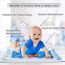 Inflatable Water Sensory Mat For Babies Developmental Toy - MIXED BLUE - View 6