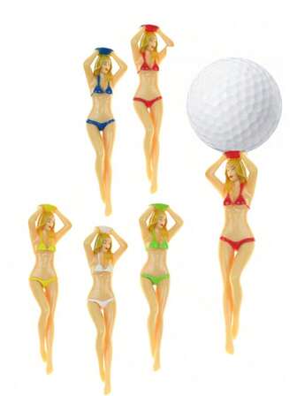 5 Sets Of Fun Ladies And Girls Golf Club Heads - 7.62 Cm In Length, Made Of Durable Plastic, Easy To Hold The Ball, Suitable For Training Equipment. Professional Golf Club Spikes, Allowing You To Experience The Exclusive Golf Sport.