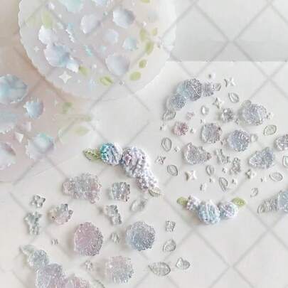 Hortensien-förmige Harzgießform, Silikonform-Zubehör, Harzflüssigkeitsform, Harz-Schlüsselanhänger Silikonform, Harzform