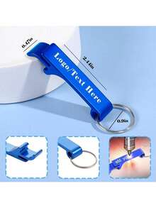 Móc khóa mở nắp chai bằng kim loại nhẹ, khắc chữ theo yêu cầu (kèm túi đựng), nhiều màu sắc - Khắc chữ cá nhân hóa, thích hợp cho đám cưới, sự kiện doanh nghiệp, quà tặng tiệc tùng, quà tặng khuyến mãi. - Màu Hồng Tươi - Xem 3