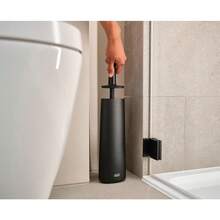 Joseph Joseph Toilet Brush With Slim Holder Flexible Anti-Drip, Grey/White - màu đen - Xem 6