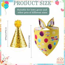 大鹅生日装饰草坪花园水泥门廊鹅雕像新奇服装搞怪可爱大白鹅派对装饰生日派对装饰适用派对装饰套装四季庭院户外装饰门廊鹅雕像服装生日拍照打卡庭院装饰戴生日帽大鹅装饰节日气氛大鹅造型可爱宠物派对服装