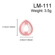 Unique Geometry Shaped Polymer Clay Molds Clay Cutting Molds Tools Suitable For Making Soft Clay Earrings, Cutting Mold, DIY Handmade Tools, Soft Clay Cutting Tools