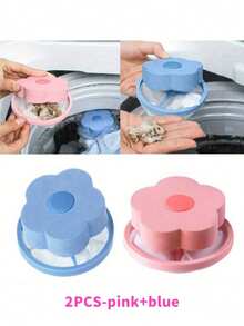 10pcs Flower Shaped Washing Machine Lint Filter - Floating Lint Catcher, No Electricity Needed, Laundry Mesh Bag, Durable Material, Easy To Use, Suitable For Household Laundry, Gentle On Clothes, Removes Pet Hair And Fuzz From Washing Machine Filter