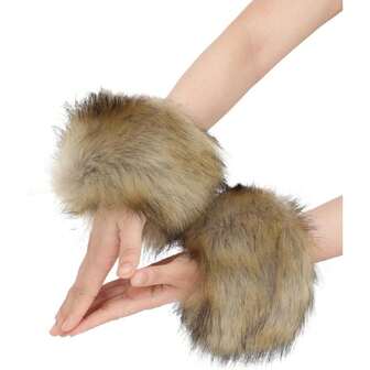 Winter Faux Fur Fluffy Wrist Cuffs – Soft & Cozy Fuzzy Wrist Warmers For Women,24186220