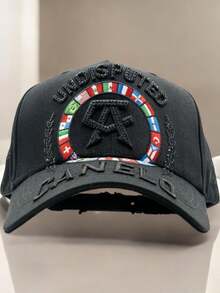 Gorra Dandy Hats modelo CANELO UNDISPUTED la mejor calidad en caja, diseño ajustable exclusivo, accesorio para coleccionistas y fans, estilo deportivo - Negro - Ver 1