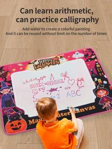 80*60cm Children's Water Doodle Mat Toy, Large Size Water Magic Painting Pad, 3 Themes Available: Christmas/Rabbit/Elf, Reusable Water Drawing Mat, Best Toy Gift For 3-6 Years Old Boys And Girls, Art Enlightenment Gift For Christmas/Halloween