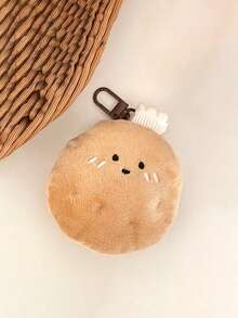 1个创意可爱趣味仿真毛绒食物钥匙扣，可爱毛绒卡通包包挂饰，面包、碱性面包、番茄蔬菜钥匙扣，小饰品，汽车钥匙扣，钥匙挂绳，钥匙扣，钥匙链配件，钥匙圈，送给女性的礼物，送给男朋友的礼物，圣诞礼物，圣诞袜填充物，生日礼物，送给朋友的礼物，节日礼物，活动纪念品，派对礼物。 - 彩色 - 查看 11