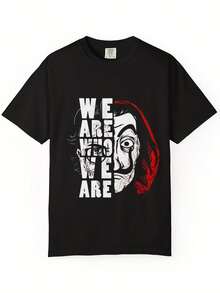 Uni Graphic Tee Masked Design, Ly Sourced Cotton - 風格17 - 查看 1