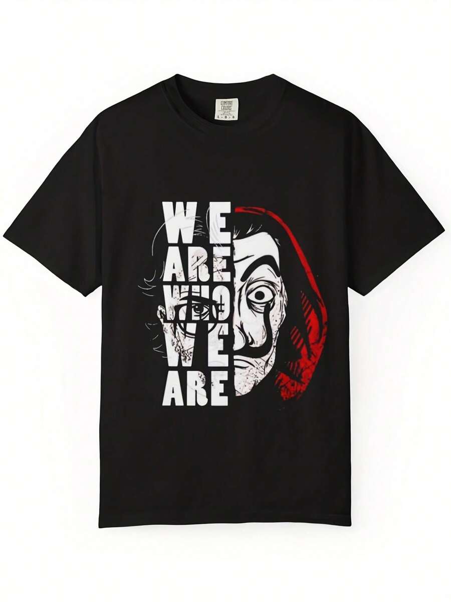 Uni Graphic Tee Masked Design, Ly Sourced Cotton - 風格17 - 查看 1