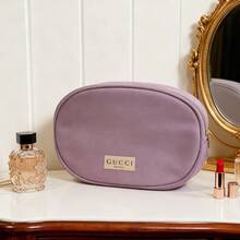 Gucci Ladies' Storage Box, With Zipper, Purple, Large Capacity, Suitable For Business Trips, Tourism, Daily Use, Cosmetics Storage, Sample Storage