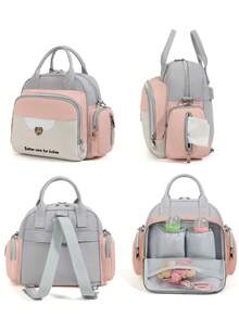 1 Balo đa năng cho mẹ, dung tích lớn có túi cách nhiệt, thiết kế phối màu thời trang, thích hợp cho các chuyến đi chơi chăm sóc bé và du lịch ngắn ngày cho các bà mẹ - Nhiều màu - Xem 8