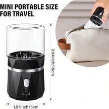 Small Portable Cordless Electric Pill Crusher Fine Powder For Elderly - Battery Operated Pill Grinder For Multiple Pills, Small And Large Medication And Vitamin Tablets - Suitable For Travel - Black - View 7