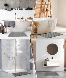 Gugxiom Tapete de baño de Piedra, Tapete De Piedra para El Baño, Tapete Baño Piedra, Súper Absorbente de Humedad, Secado rápido, Natural, fácil de Limpiar - 1 - Ver 8