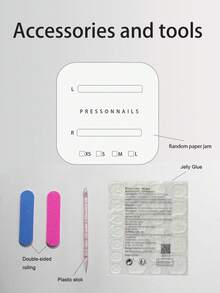 Bộ 10 móng giả thủ công nguyên chất, móng giả ngắn hình hạnh nhân, kiểu dáng thời trang phổ biến, được vẽ tay màu nude bóng bẩy với bột pha lê lấp lánh, kiểu móng Hailey Moonlight Mirror, sử dụng lớp nền bột màu đặc được vẽ tay, là sản phẩm móng giả cao cấp, phù hợp cho phụ nữ và các bạn gái sử dụng hàng ngày, kèm theo bộ dụng cụ làm móng. - Nhiều màu - Xem 9