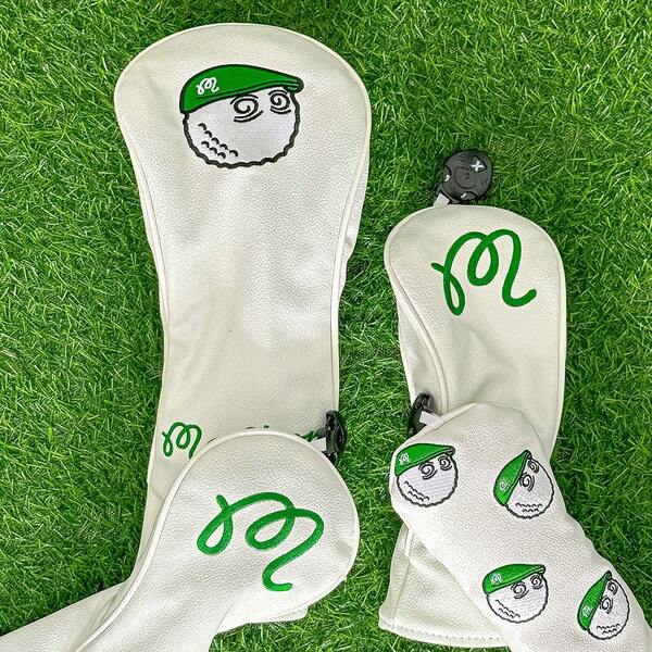 White Golf Club Protective Cover, Golf Accessories, And Protective Cover Made Of Waterproof And Durable Materials Provide The Best Protection For Your Golf Club.