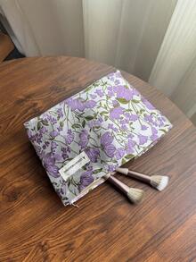 1pc Large Purple Daisy Elegant Premium Storage Bag, Makeup Pouch, Cosmetic Bag, Travel Essential, Large Capacity, Large Makeup Bag, Christmas Gifts, Pouch, Travel, Gifts For Women, Women's Travel Essential, Pouch, Clutch / Small Handbag, Makeup Organizer, Pouch, Brush Holder, Mini Pouch, Large Capacity Pouch,Gifts For Women,Christmas Gifts,Gift Ideas For Women