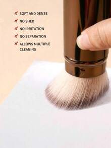 1/2 Peças Conjunto de Pincéis de Maquiagem Retráteis - Pincel de Base, Pincel de Pó, Pincel de Blush, Pincéis de Maquiagem Portáteis para Viagem com Tampas, Pincel de Base, Pincel Corretivo, Pincel de Blush, Pincel Contorno, Pincel de Blush, Pincel Bronzeador, Pincel de Pó, Pincel de Base, Pincel de Blush